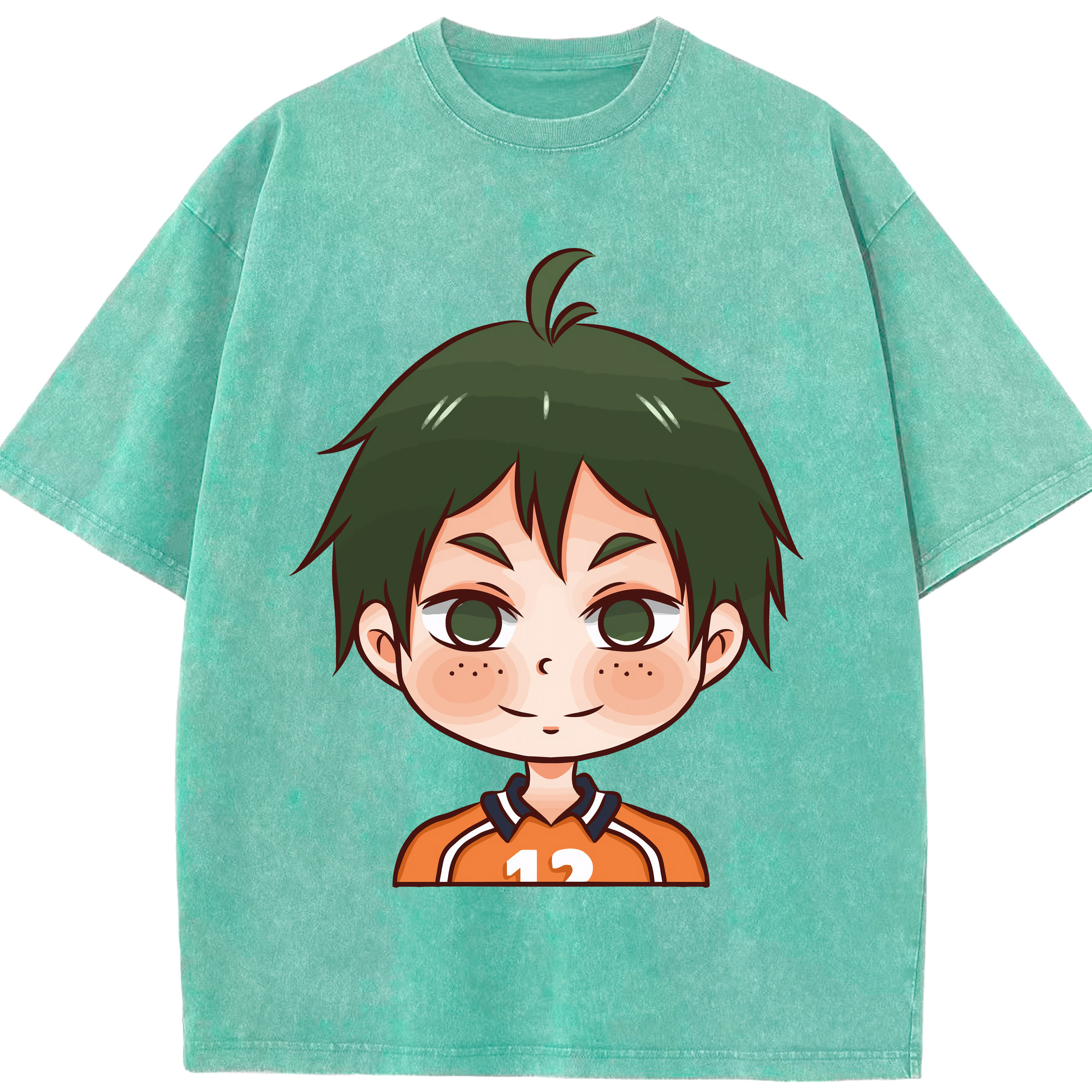 （画像用） ハイキュー!! Haikyu!! 綿100% ヴィンテージ風 半袖Tシャツ（フロントプリント）